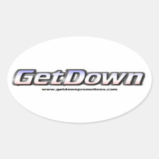 Offizielle GetDown-Sticker Ovaler Aufkleber