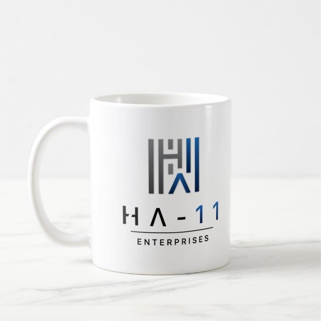 Offizielle HA-Eleven Unternehmen, LLC-Kaffee-Tasse Kaffeetasse (Links)