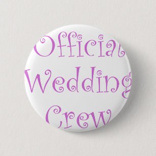 Offizielle Hochzeits-Crew Button
