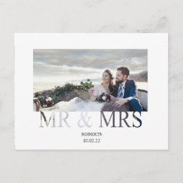 offizielle Hochzeitsankündigung Postkarte