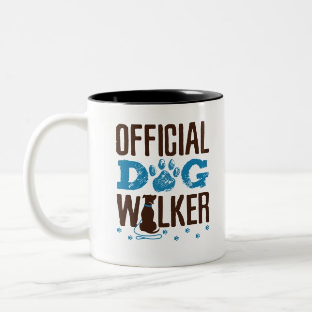 Offizielle Hundewanderung Zweifarbige Tasse (Links)