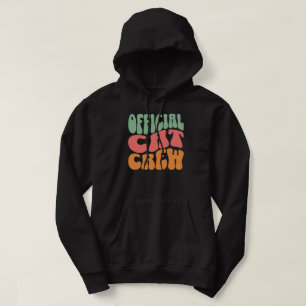 Offizielle Katzen-Crew Lustiger Katzenliebhaber Hoodie