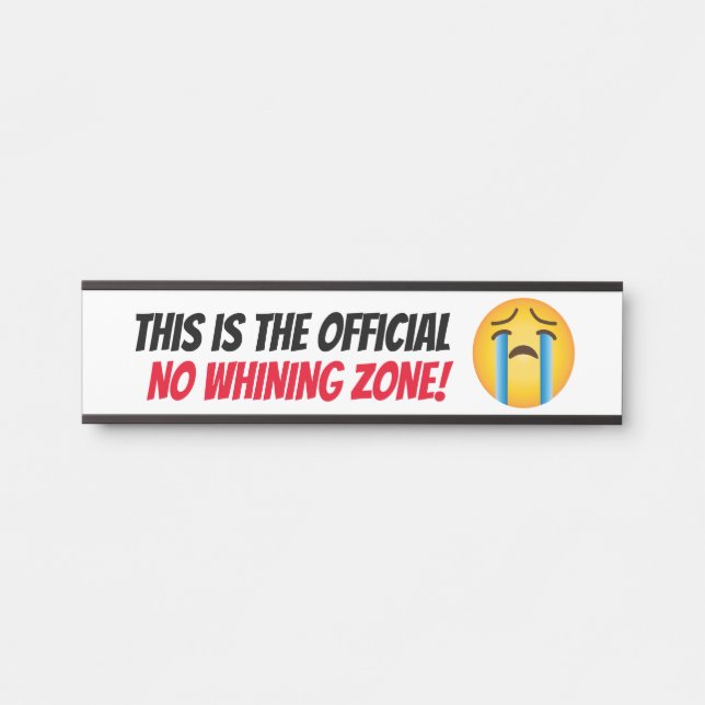 Offizielle, keine Peitschzone Emoji Wand hängt Türschild (Vorderseite )