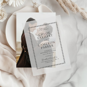 Offizielle klassische Schwarz-Quadrat-Hochzeit