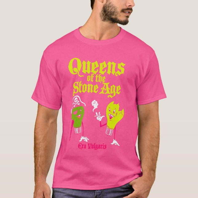 Offizielle Königinnen der Steinzeit-Vulgaris T-Shirt (Vorderseite)