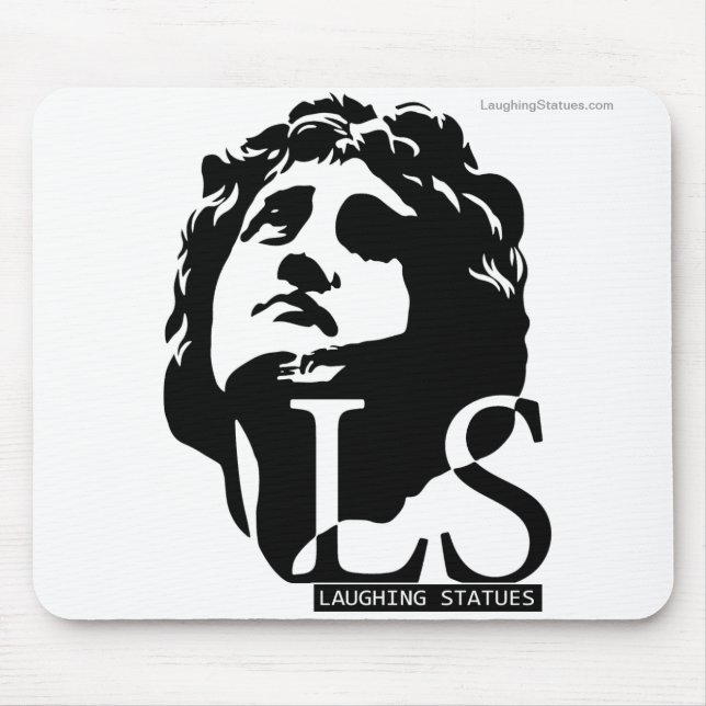 offizielle LACHENDE STATUE-Mausunterlage Mousepad (Vorne)