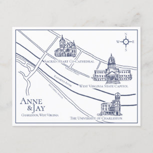 Offizielle Navy Details Card an der Grenze Charles Einladung
