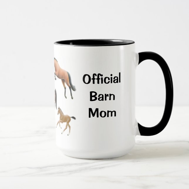 Offizielle Pferdescheunen-Mama-kundengerechte Tasse (Rechts)