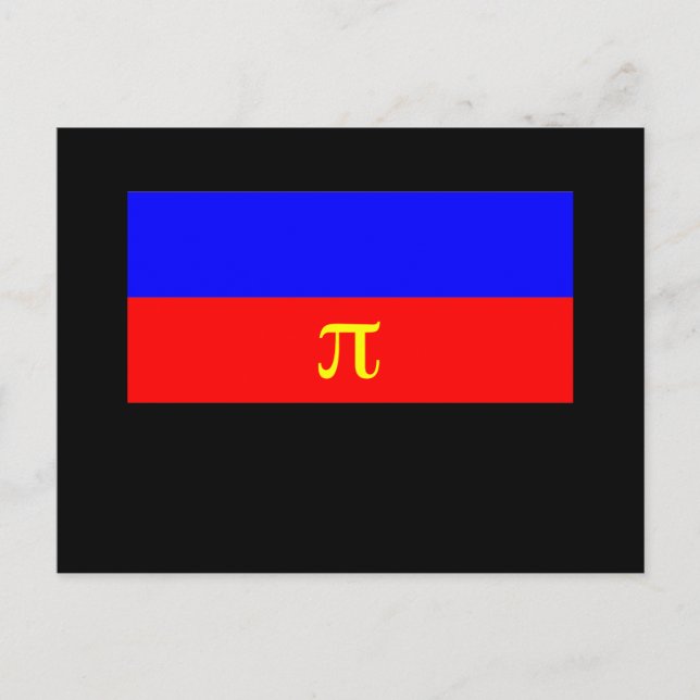 OFFIZIELLE POLYAMORIE-PRIDE-FLAGGE POSTKARTE (Vorderseite)