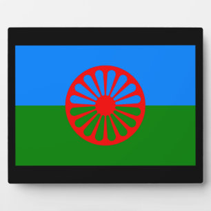 Offizielle Romany flag Fotoplatte