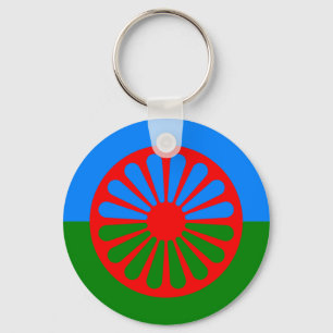 Offizielle Romany flag Schlüsselanhänger