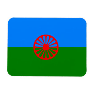 Offizielle Romany-Sinti und Romaflagge Magnet