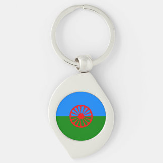 Offizielle Romany-Sinti und Romaflagge Schlüsselanhänger