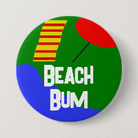 Offizielle Schaltfläche "Beach Bum"
