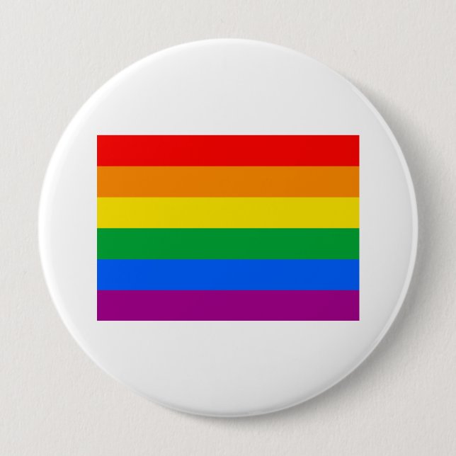 OFFIZIELLE SCHWULE PRIDE-FLAGGE BUTTON (Vorderseite)