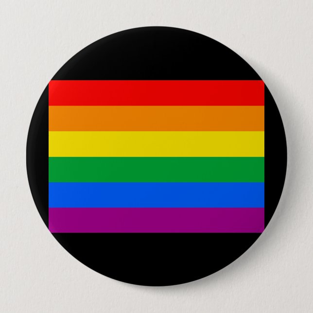 OFFIZIELLE SCHWULE PRIDE-FLAGGE BUTTON (Vorderseite)