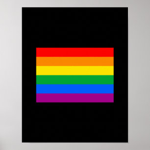 OFFIZIELLE SCHWULE PRIDE-FLAGGE POSTER