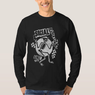 Offizielle soziale Verzerrung Weiße Spray T-Shirt