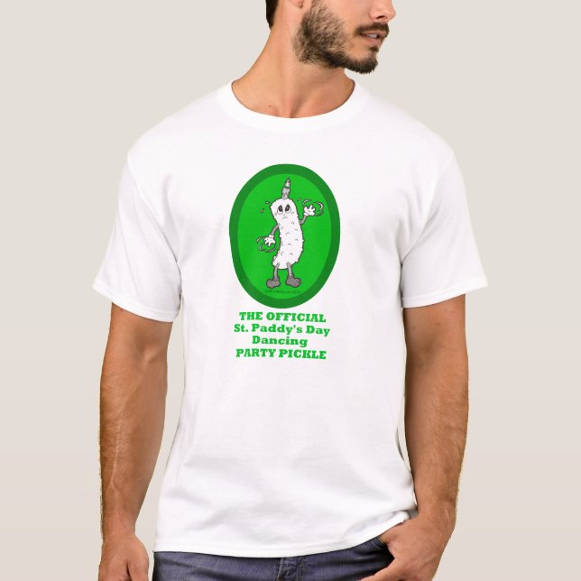 Offizielle St Patrick Tagestanzen-Party-Essiggurke T-Shirt (Vorderseite)