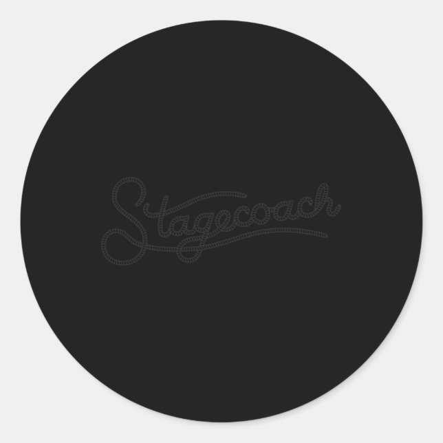 Offizielle Stagecoach-Rope Runder Aufkleber (Vorderseite)