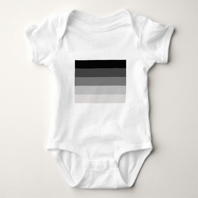 OFFIZIELLE STRAIGHT PRIDE FLAG BABY STRAMPLER (Vorderseite)