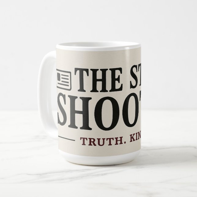 Offizielle Strait Shooter Nachrichten  Kaffeetasse (Vorderseite Links)