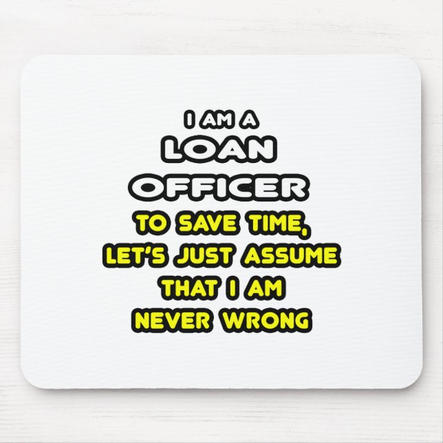 Offizielle T - Shirt und Geschenke von Funny Loan Mousepad (Vorne)