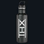 Offizielle THX Logo-Wasser-Flasche Edelstahlflasche<br><div class="desc">In Erwiderung auf zahlreiche Anträge von unseren Fans,  haben wir die Zusammenstellung von THX-Produkten in unserem Zazzle Schaufenster erweitert. Genießen Sie!</div>