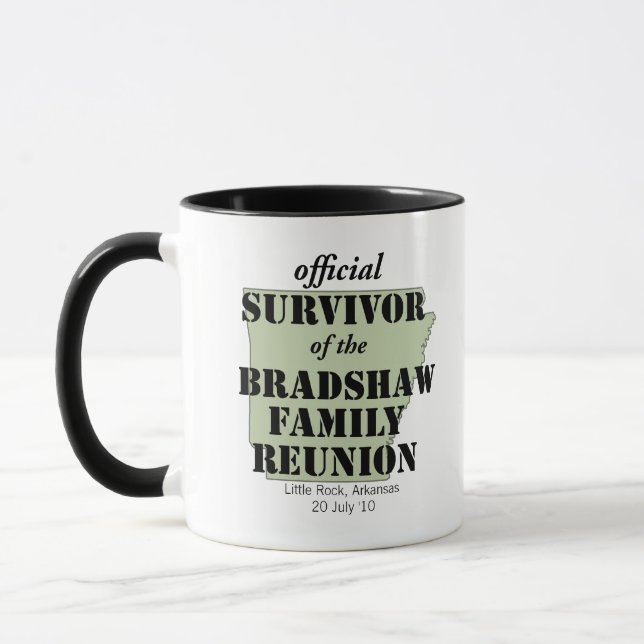 Offizielle Überlebende von Wiedersehen (grün) Tasse (Links)