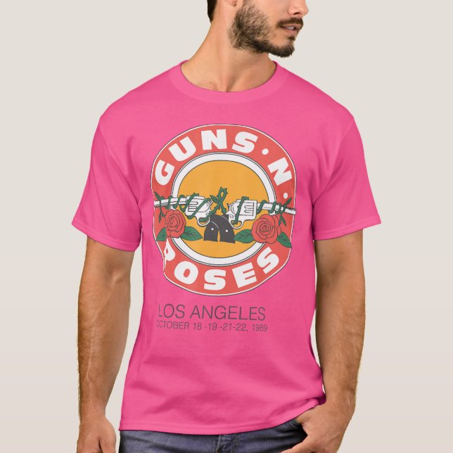 Offizielle Waffen N Rose 1989 Siegel La T-Shirt (Vorderseite)