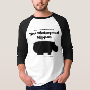 Offizielle wasserdichte Flusspferd-langes T-Shirt