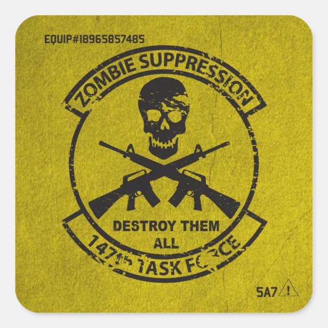 Offizieller 147. Zombie TF Equipment ID Sticker (Vorderseite)