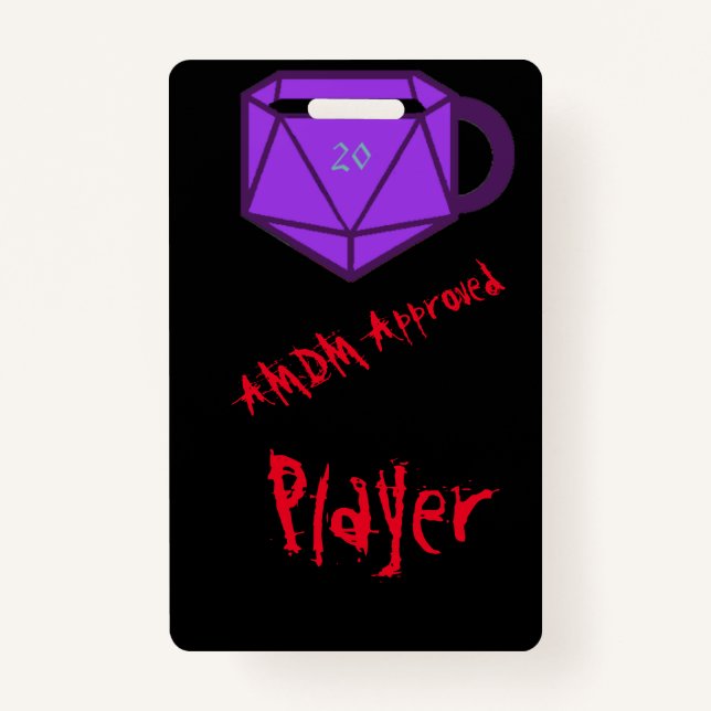 Offizieller AMDM-Player-Tag Ausweis (Vorderseite)