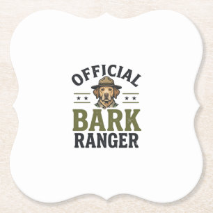 Offizieller Bark Ranger Hund Vintage Grafik_1 Untersetzer