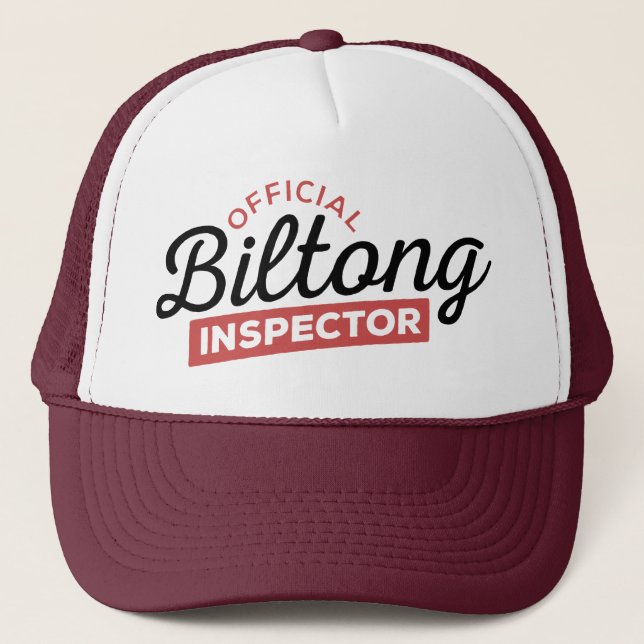 Offizieller Biltong-Inspektor | Südafrika Truckerkappe (Vorderseite)