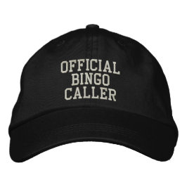 Offizieller BINGO Caller bestickter Hut