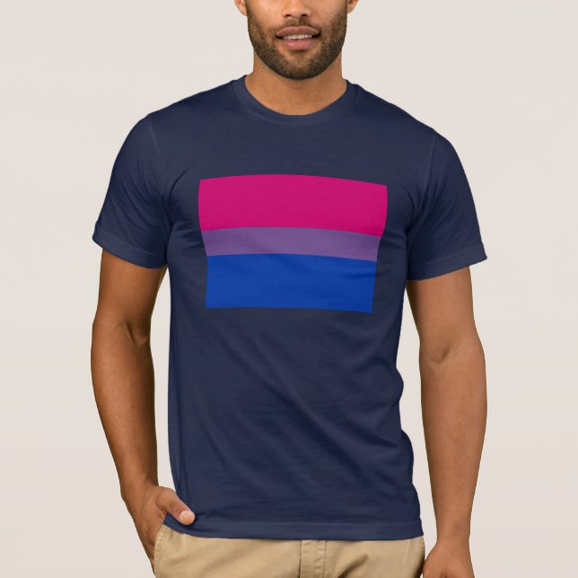 OFFIZIELLER BISEXUELLER PRIDE FLAG T-Shirt (Vorderseite)