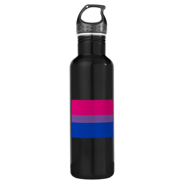 OFFIZIELLER BISEXUELLER PRIDE FLAG TRINKFLASCHE (Vorderseite)