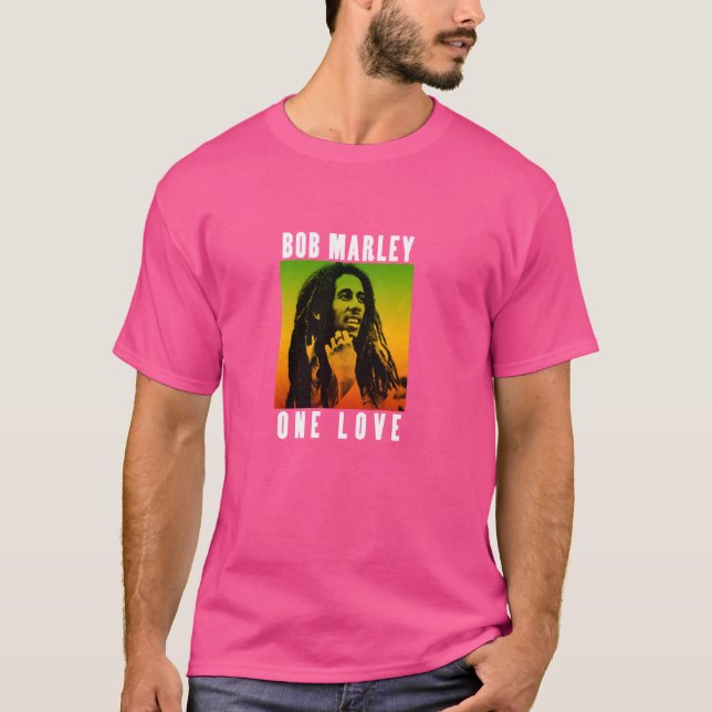 Offizieller Bob Marley One Liebe Gradient T-Shirt (Vorderseite)