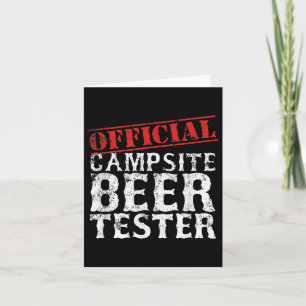 Offizieller Campingplatz Beer Tester Shirt Vathers Karte