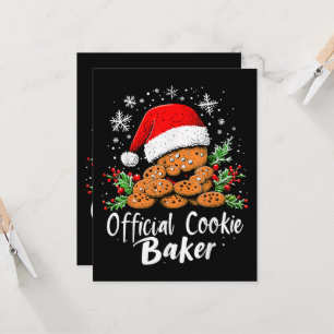 Offizieller Cookie-Bäcker Lustiges Weihnachten Einladung