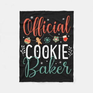 Offizieller Cookie Byker Lustiger Weihnachten Paar Fleecedecke