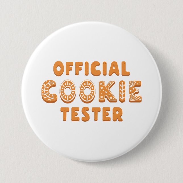 Offizieller Cookie Tester Button (Vorderseite)
