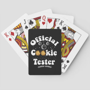 Offizieller Cookie-Tester Cookie-Liebhaber Weihnac Spielkarten