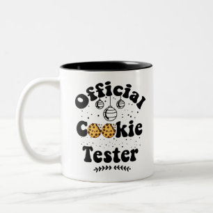 Offizieller Cookie-Tester Cookie-Liebhaber Weihnac Zweifarbige Tasse