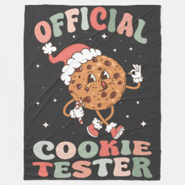 Offizieller Cookie Tester Fleecedecke