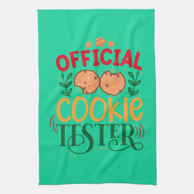 Offizieller Cookie Tester Geschirrtuch (Vertikal)