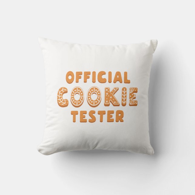 Offizieller Cookie Tester Kissen (Vorderseite)