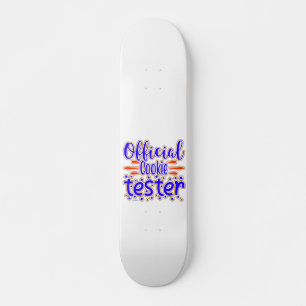 OFFIZIELLER COOKIE TESTER lustiger Cookie Party Ge Skateboard