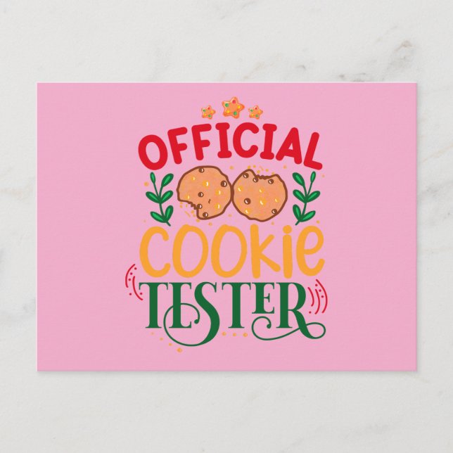 Offizieller Cookie Tester Postkarte (Vorderseite)